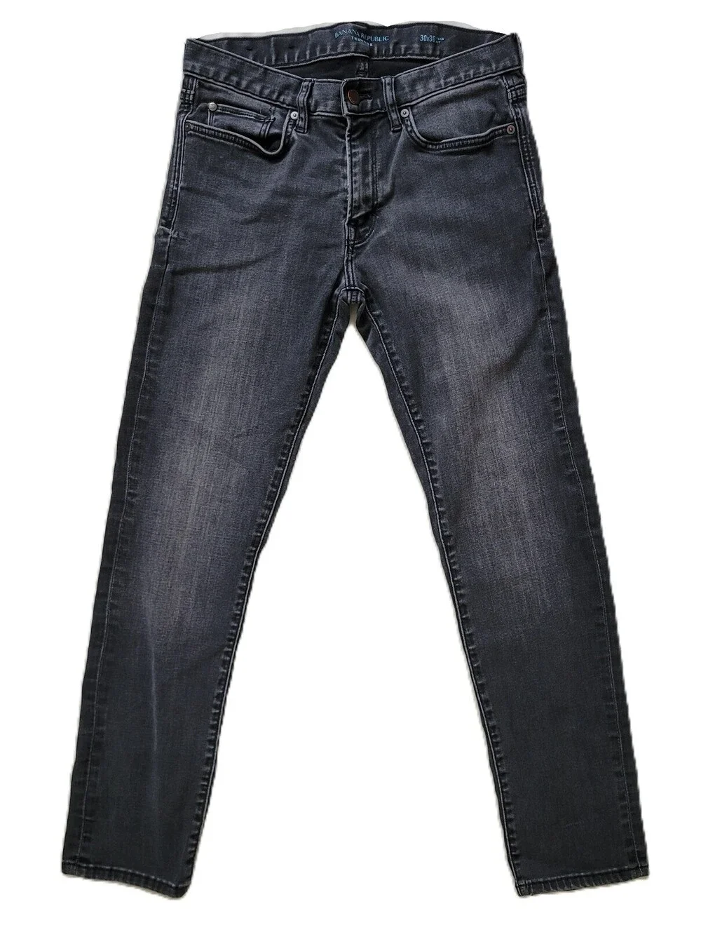 Banana Republic Traveler Slim Fade Black Wash Jeans Men's 30x30 Denim Pants